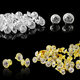 Flat Diamante Rivets With Pins (Pack of 10)